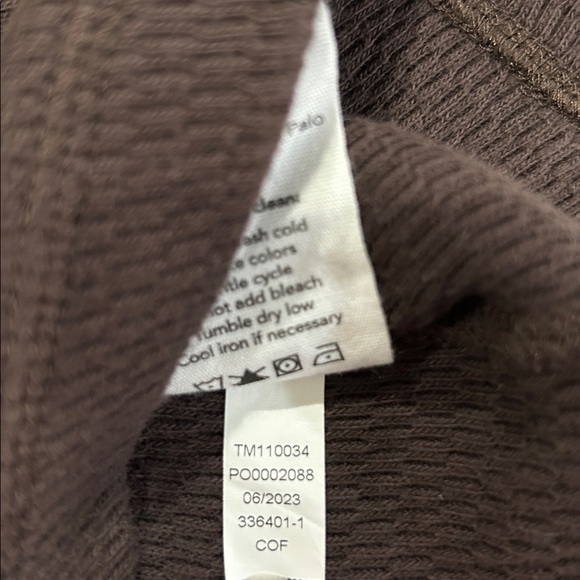 Tecovas Standard Issue Long Sleeve Waffle Knit Henley Size L - Picture 5 of 8